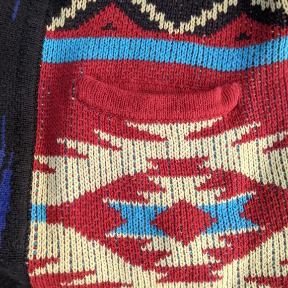Southwest Aztec Cardigan Sweater - Picture 4 of 5